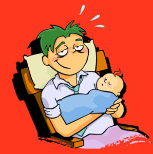 Diapering dad