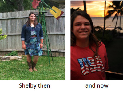 Shelby then and now--large print